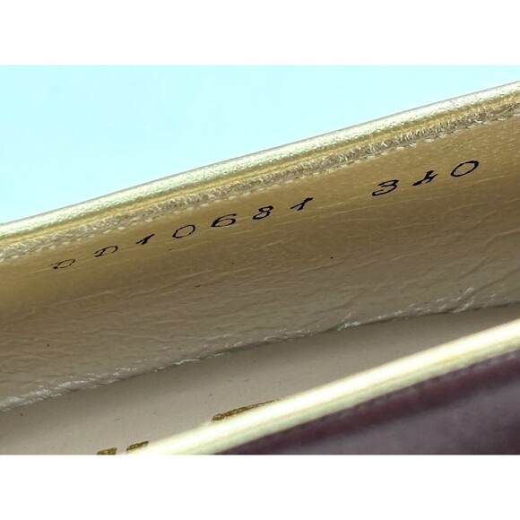 Salvatore Ferragamo‎ Women’s Leather Pumps Sz 8B Bronze w Gold Trim DD10681 EUC - Picture 11 of 16